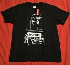 NEW Supreme Jean Paul Gaultier black Box Logo Bogo Tee sz M Medium Authentic