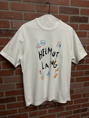 Helmut Lang Men's T-Shirt White Size XL 100% Authentic Quick