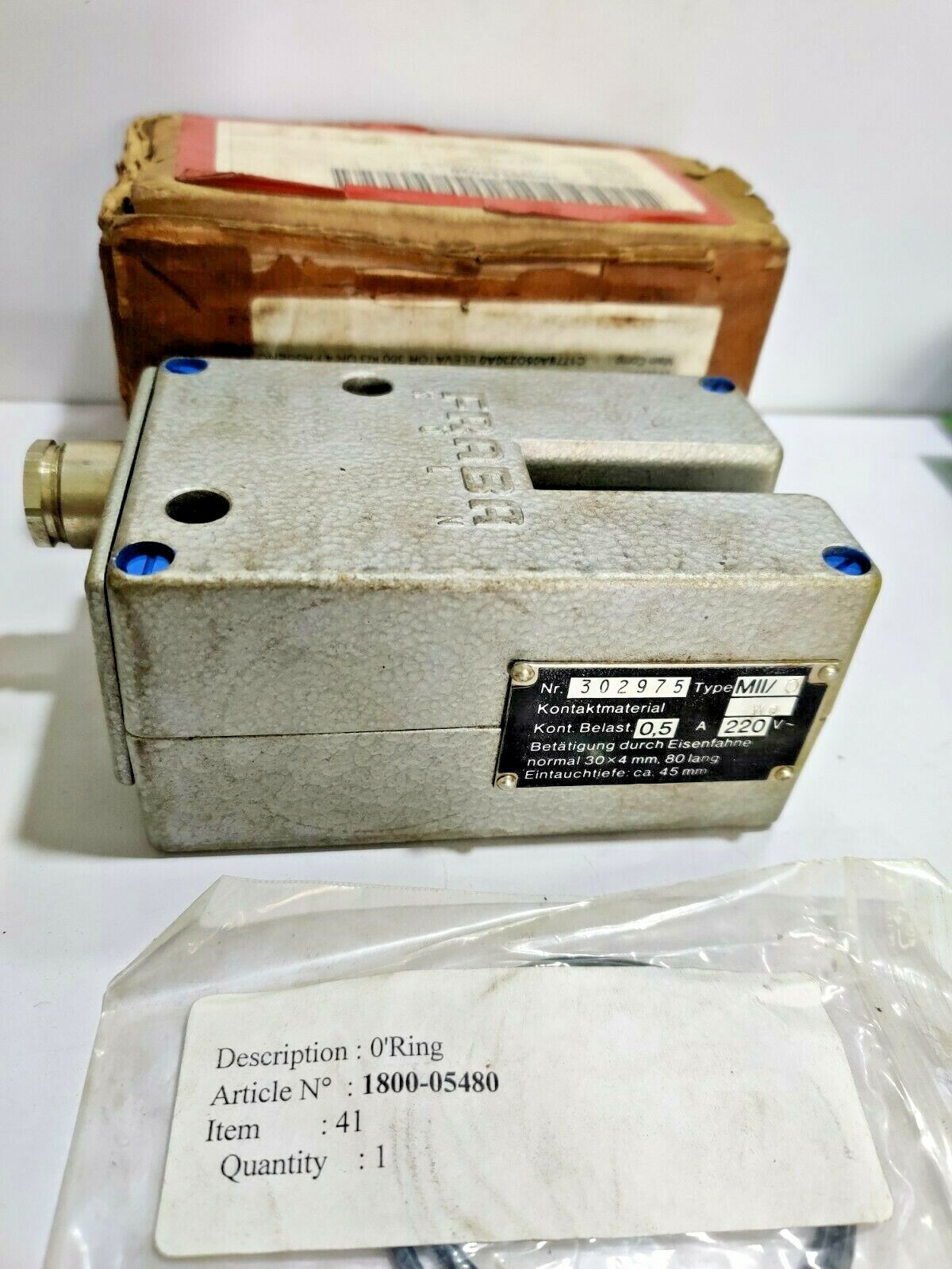 FRABA M11/0 Limit Switch - Level Switch / Magnetic Switch M11 LUTZ AUFZUGE