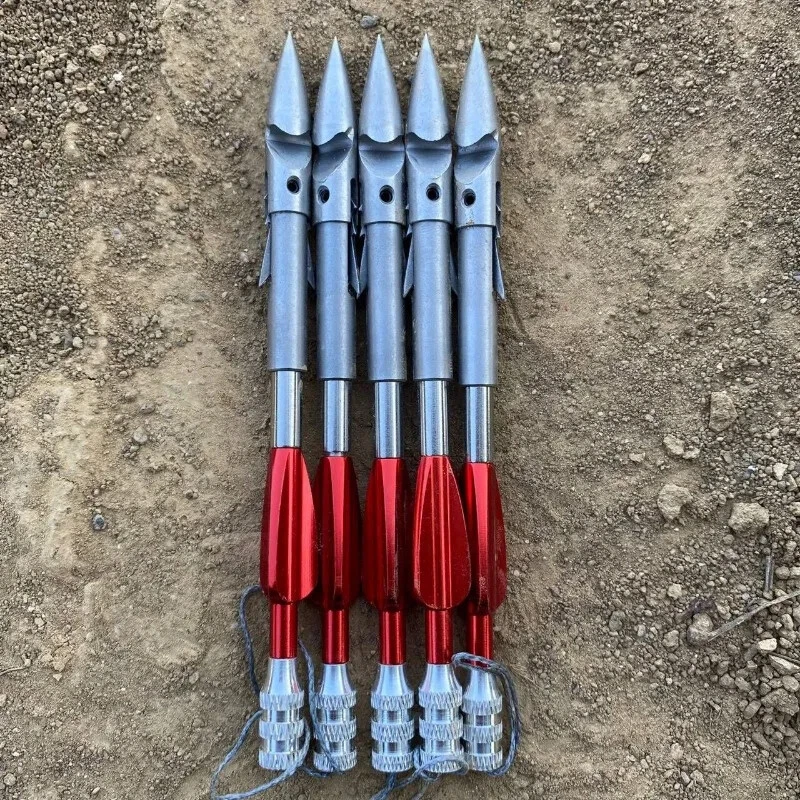 5pcs Deepwater Stainless Steel Strong Broadhead Slingshot Catapult Dart Hunting - Image 3 of 4