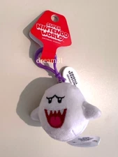 Universal Studios Epic Universe Super Nintendo World Boo Keychain 3" Plush