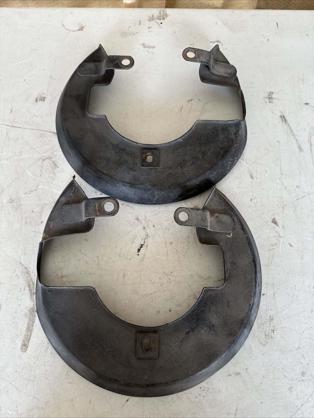 OEM Ferrari 308 Front Left & Right Brake Back Rotor Shield 108723 108722
