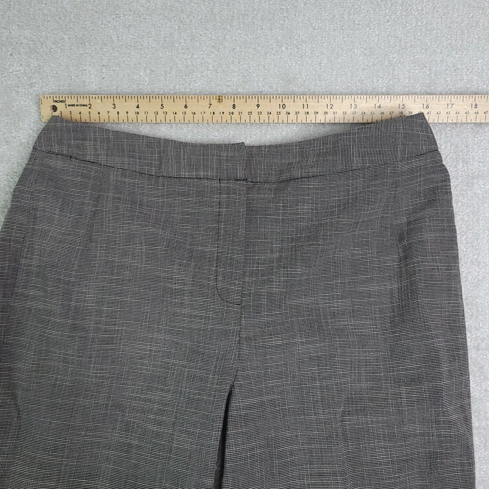 Vtg Larry Levine For Dress Barn Pants Women's 10 Gray Straight Leg Hook & Eye - Image 4 of 4