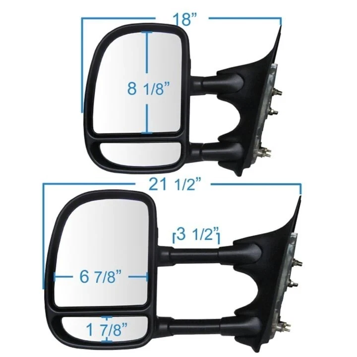 Driver Tow Mirror For 1999-2007 Ford F250, F350, F450, F550 Fit System 61068F - Image 2 of 3