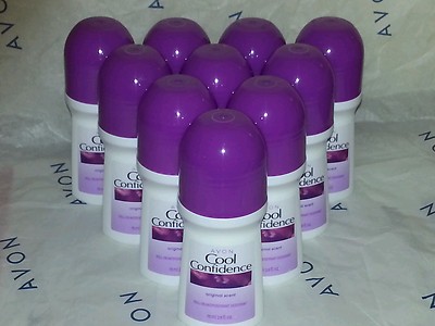 Avon COOL CONFIDENCE Original Scent Roll-on Deodorant 2.6 fl.oz LOT of 10 