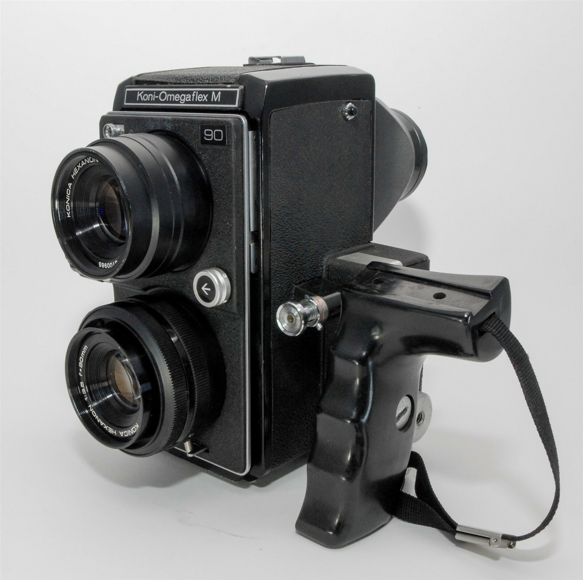 KONI-OMEGAFLEX M w/90mm f3.5,120 BACK, INSTRUCTIONS, EYELEVEL