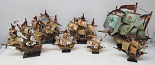Vintage Wooden Nautical Ship Columbus Nina Pinta Santa Maria Falcon Pirate Decor