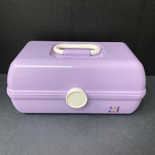 Caboodles Makeup Case Lavender Organizer Mirror 5626 On the Go Girl Purple