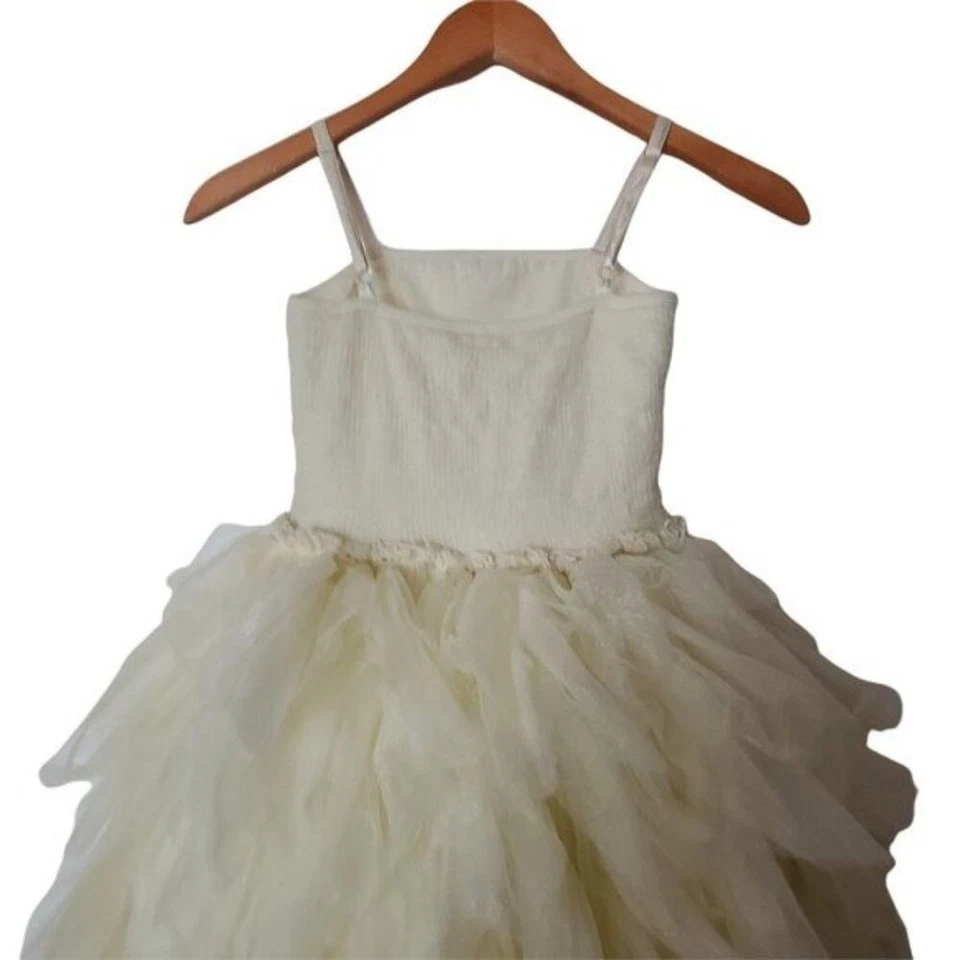 Vestido Ooh La La Couture Champagne Swarovski Devin Alto Bajo Niñas Talla 8 Niñas Foto 4 de 4