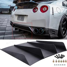 For Nissan GT-R V4 Car Rear Diffuser Bumper 4 Shark Fins Spoiler Lower Splitter