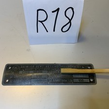 Original Mercedes Ponton W180 220S Typenschild