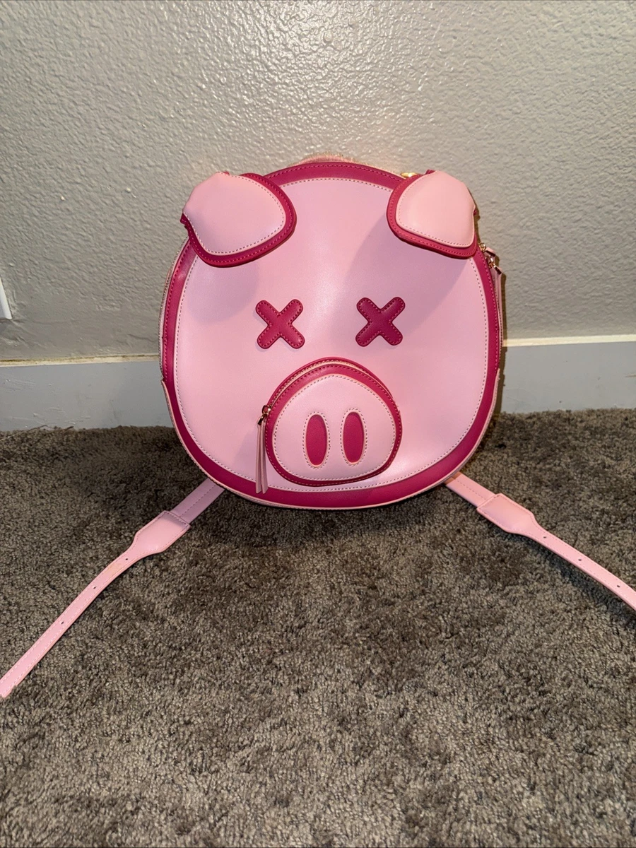 Rare Jeffery Star/ Shawn Dawson Cute Pink Piggy Backpack with Cartoon Design Jeffree Star x Shane Pig Piggy Backpack Black or Pink 100  main image 3