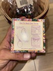 LONGABERGER 1996 EASTER BASKET Hand Woven WITH LINER, PLASTIC INSERT & TIE-ON — photo 8