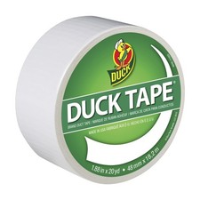 Color Duck Tape Brand Duct Tape, 1.88 in. x 20 yd., White
