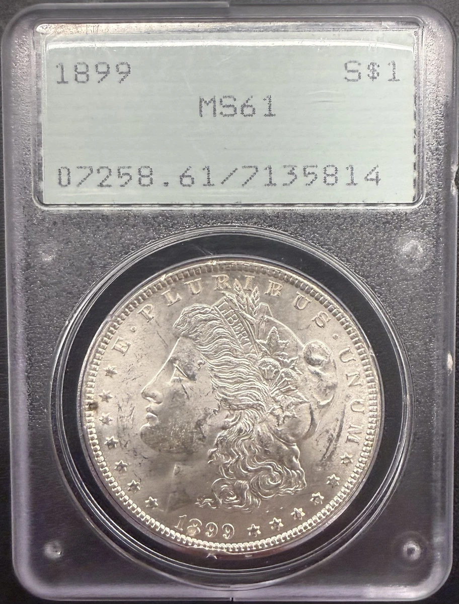 MS 61 Graded 1899 Year Morgan US Dollars (1878-1921) for sale | eBay