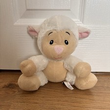 Clintons Lamb Sheep Soft Toy Teddy Plush Cuddly White Farm Animal Easter 8” VGC