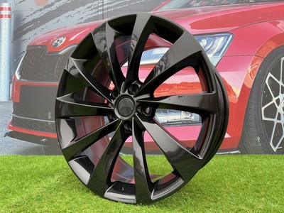4X 18 Inch 5X114.3 Turbine Style Schwarz Räder : Passend Für Tesla 3, Lexus