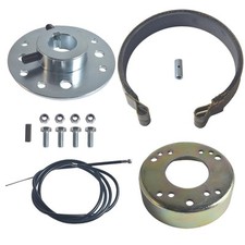 Rear 4.5" Drum Brake Band Pin with 65" Cable for Go Kart 1" Bore  1/4" Keywa...