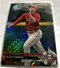 2017 Bowman Chrome Baseball Mickey Moniak Phillies Mega Box Mojo Refractor