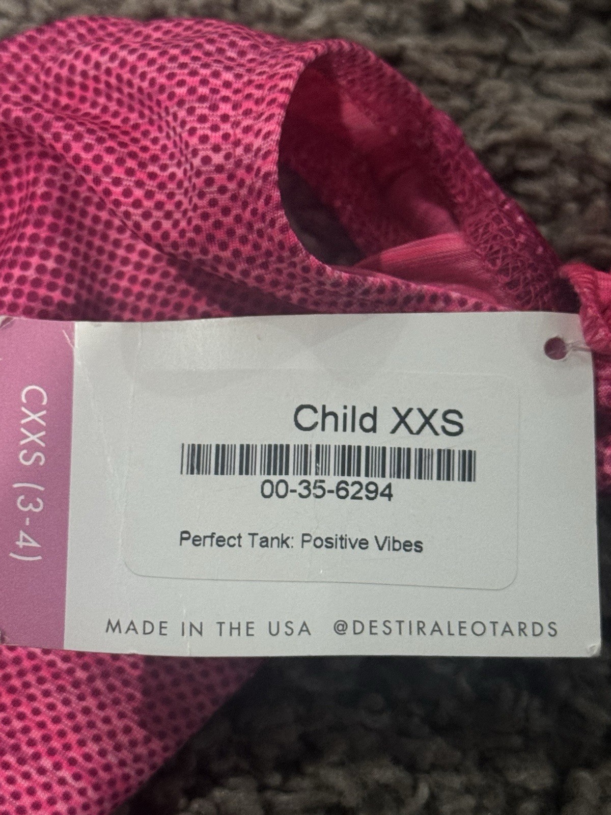 Lot of Girls XXS Gymnastics Leotards Destira  Toddler Size3-4 Gym Leo