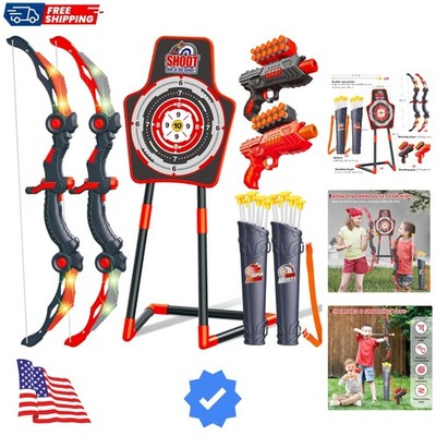 2 Pack Bow and Arrow Toy for 5 6 7 8 9 10 11 12  Old Boys, Birthday for Kids,...