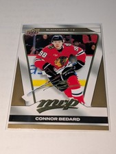 2025-26 Upper Deck MVP Connor Bedard Blackhawks Gold Script #95