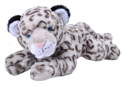 Wild Republic 2472 Schneeleopard 30 cm Ecokins Wildtiere Kuscheltier Plüschtier 
