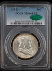 1953-D 50c Franklin Half PCGS MS66 FBL  **CAC**