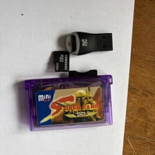 Game Boy Advance GBA Super Card SD Mini Purple Cartridge From JAPAN (E236)