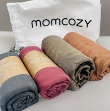 Momcozy Muslin Swaddle Blankets for Baby Boys Girls, 4-Pack Breathable 47"x47" 
