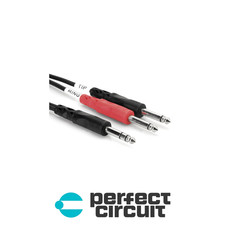 Hosa STP-201 1/4" TRS to Dual 1/4" TS INSERT CABLE - 1M - PERFECT CIRCUIT