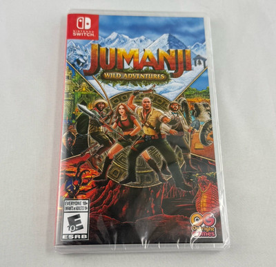 Jumanji Wild Adventures Nintendo Switch New Sealed | Co-Op Jungle Survival Game