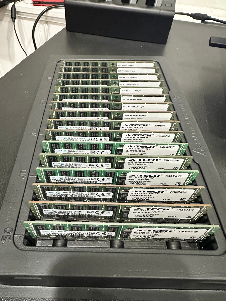 512GB 16x 32GB 4Rx4 PC4-17000L DDR4 2133 MHz ECC LRDIMM Server