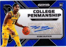 2023 Panini Prizm Draft Picks #CP-KBK Kobe Bufkin College Penmanship Blue