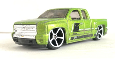 Hot Wheels Chevrolet Silverado - 2018 H W Hot TRucks 5-pk 5/5 - Lime Green