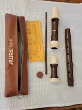 AULOS Alto Recorder 709B(E)  w/ Case USED  "Haka" Series Alto Recorder 