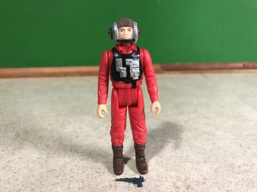 1983 Vintage Kenner Star Wars Figure 77 Back ROTJ B-Wing Pilot 100% Complete