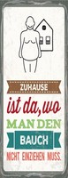 Holzschild 27X10 Cm Zuhause Ist Da Bauch Deko Geschenk Schild