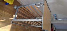 IKEA Folding Single Guest Bed Frame Wooden Slats Wheels &ndash; Good Condition