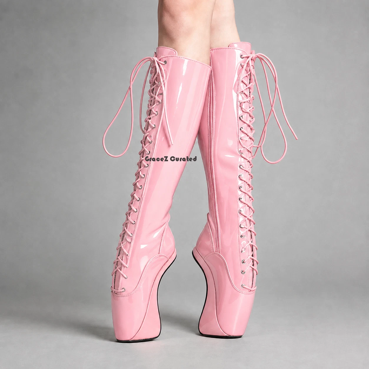 Women's 18cm ballet boots side view