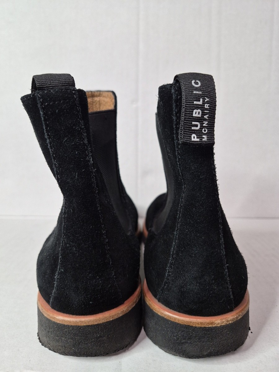 New Republic by Mark Mcnairy Black Suede Chelsea Boots Size 