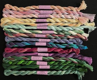 15xNeedlepoint/Embroidery THREAD NEEDLE NECESSITIES Overdyed 8 Pearl cotton PN54