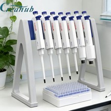 Lab Pipette Stand Pipettor Holder Micropipette Rack Hold Up to 7-8 Pipettes US
