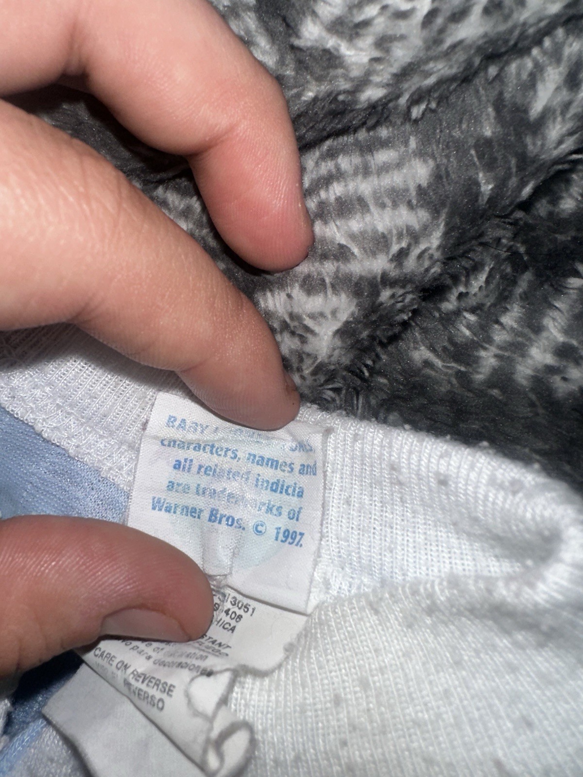 Vintage 1997 Baby Looney Tunes Bugs Bunny Baby Sleeper