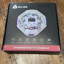 Klim Smart Automatic Timed Pill Dispenser Machine W/Alarm Wi Fi App