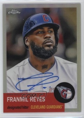 2022 Topps Chrome Platinum Anniversary Refractor 84/199 Franmil Reyes Auto s1i