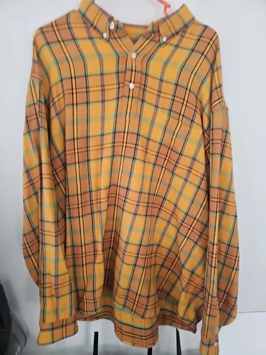Pull Supreme à carreaux doré X Large
