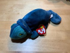 TY Beanie Baby - RAINBOW the Chameleon tye-dyed  9 inch - MWMTs Stuffed Toy