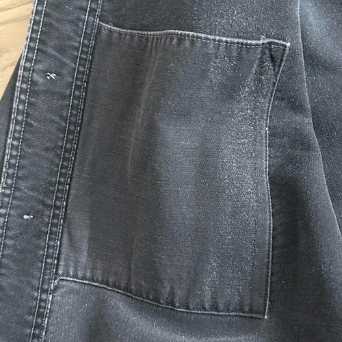 50s Vintage French Black Moleskin Jacket USED F/S - Picture 9 of 13