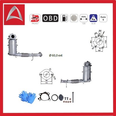   Ruß-Partikelfilter Dieselpartikelfilter DPF für MAZDA 3, 6, VX-5 - 2.2 D